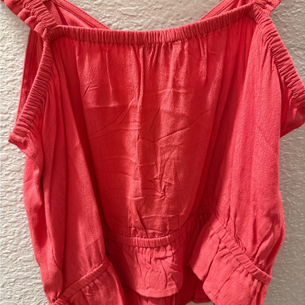 Express Coral Ruffled Camisole - Picture 4 of 4